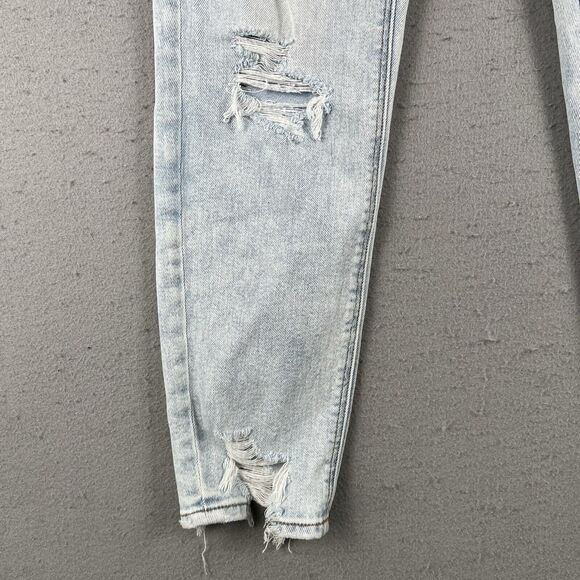 American Eagle Jeans Women’s 4 Mom Jean Stretch Light Wash High Rise - Picture 10 of 16